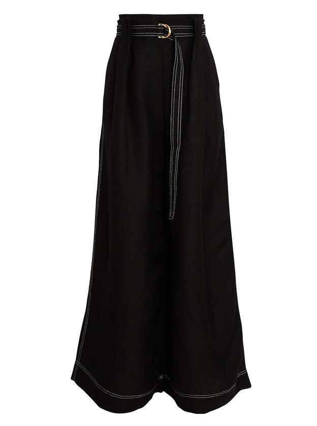 Psychedelia Pleated Wide-Leg Trousers