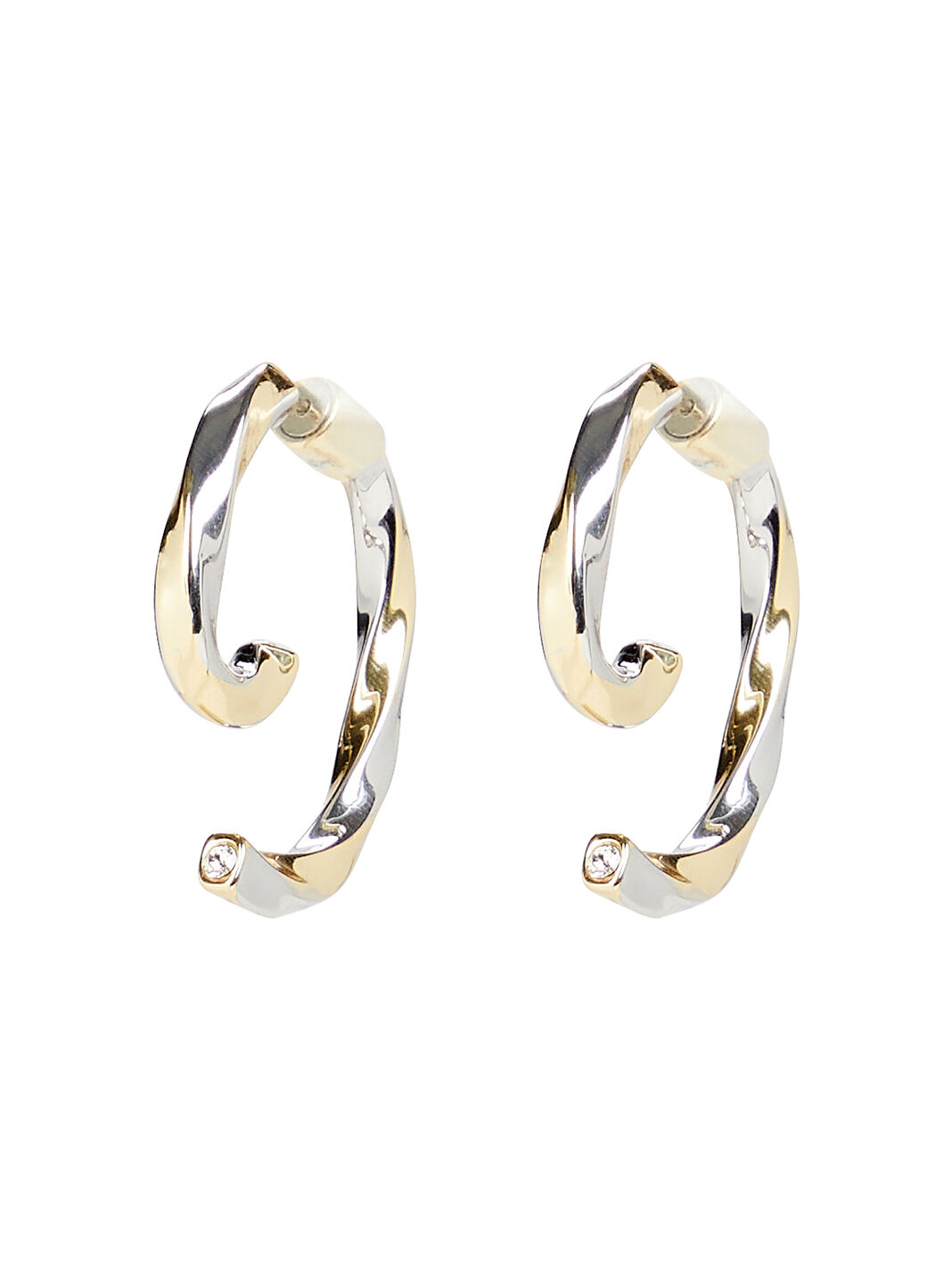 Luna Convertible Twisted Gold-Plated Earrings