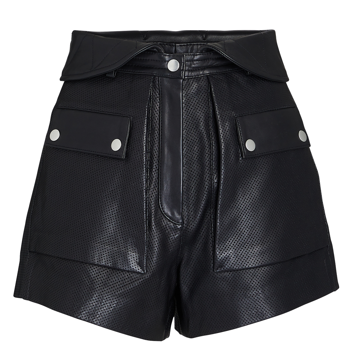 Philosophy Di Lorenzo Seraphini Perforated Leather Shorts | INTERMIX®
