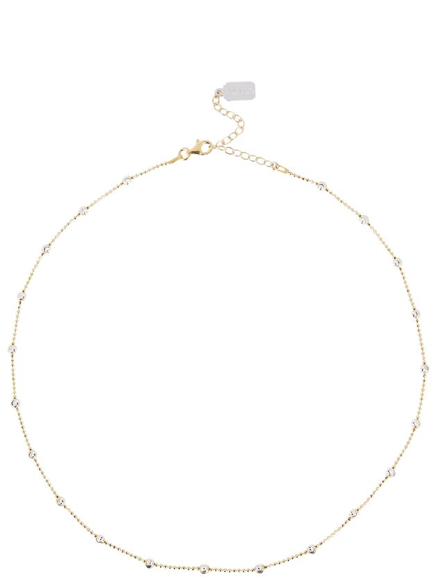 Lina Two-Tone Ball Chain Necklace