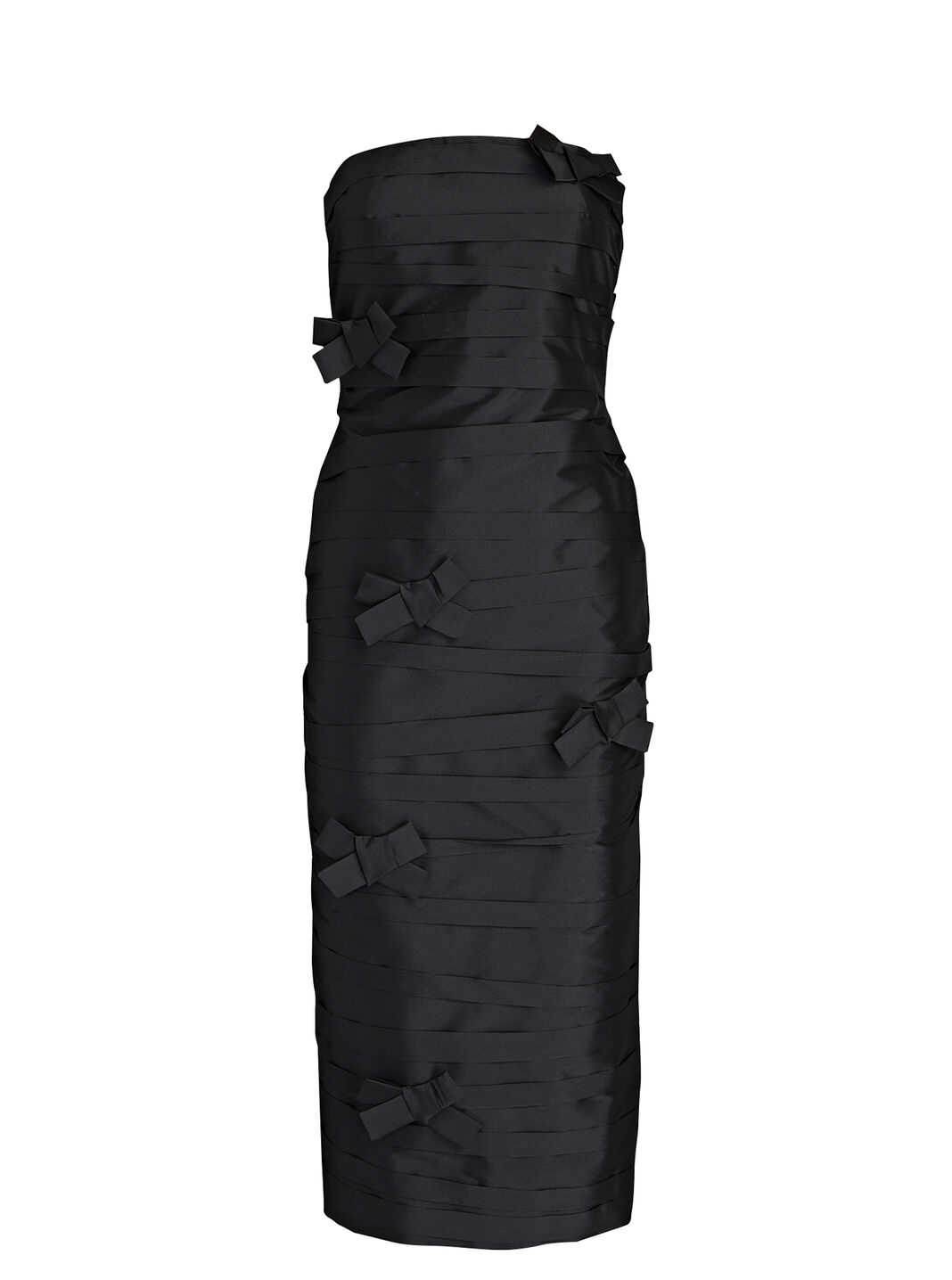 Taffi Strapless Bow-Embellished Midi Dress