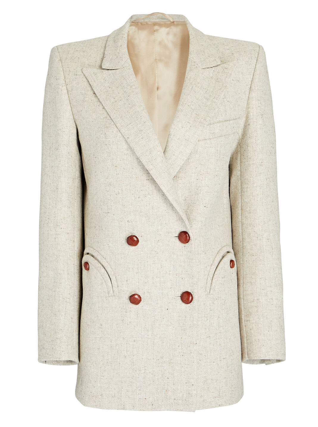 Serene Everyday Double-Breasted Wool Blazer