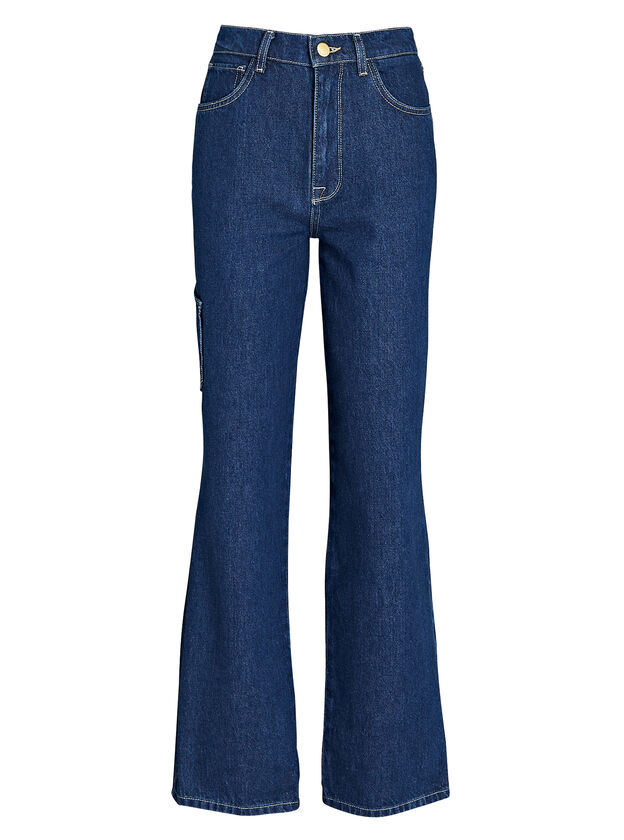 Ms. Klieo Straight-Leg Cargo Jeans