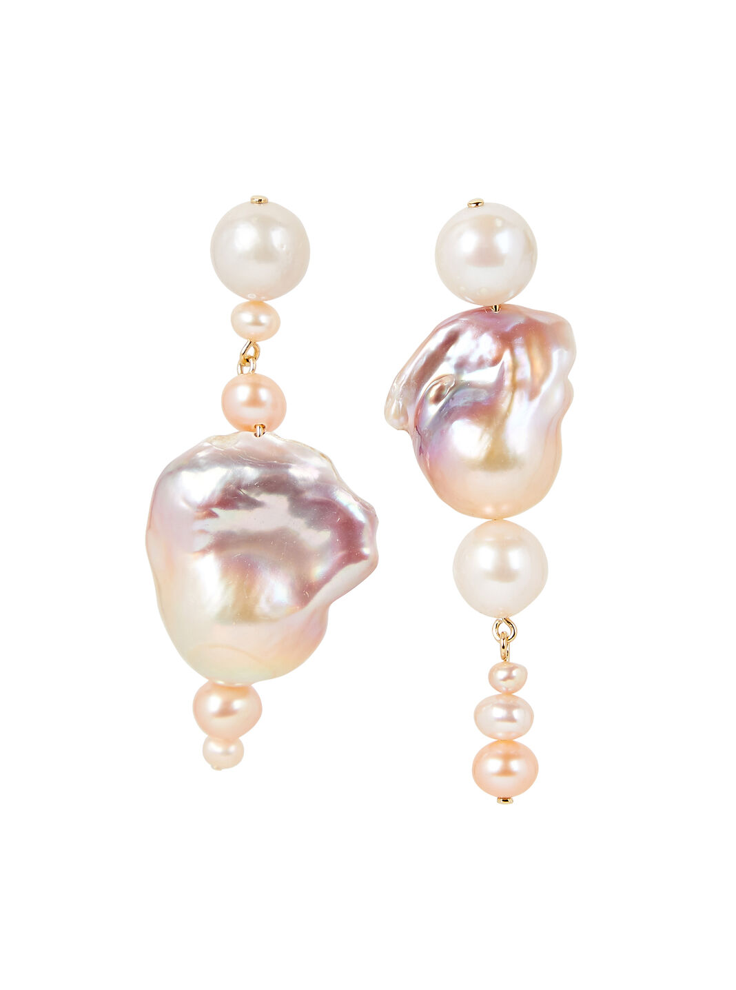 14k Gold Vermeil Pearl Earrings