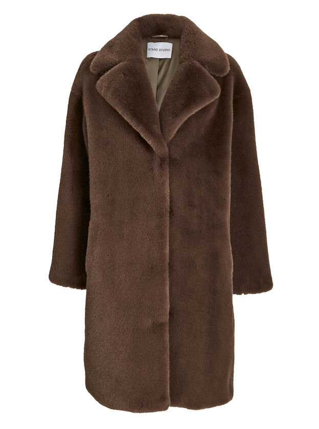 Camille Faux Fur Cocoon Coat