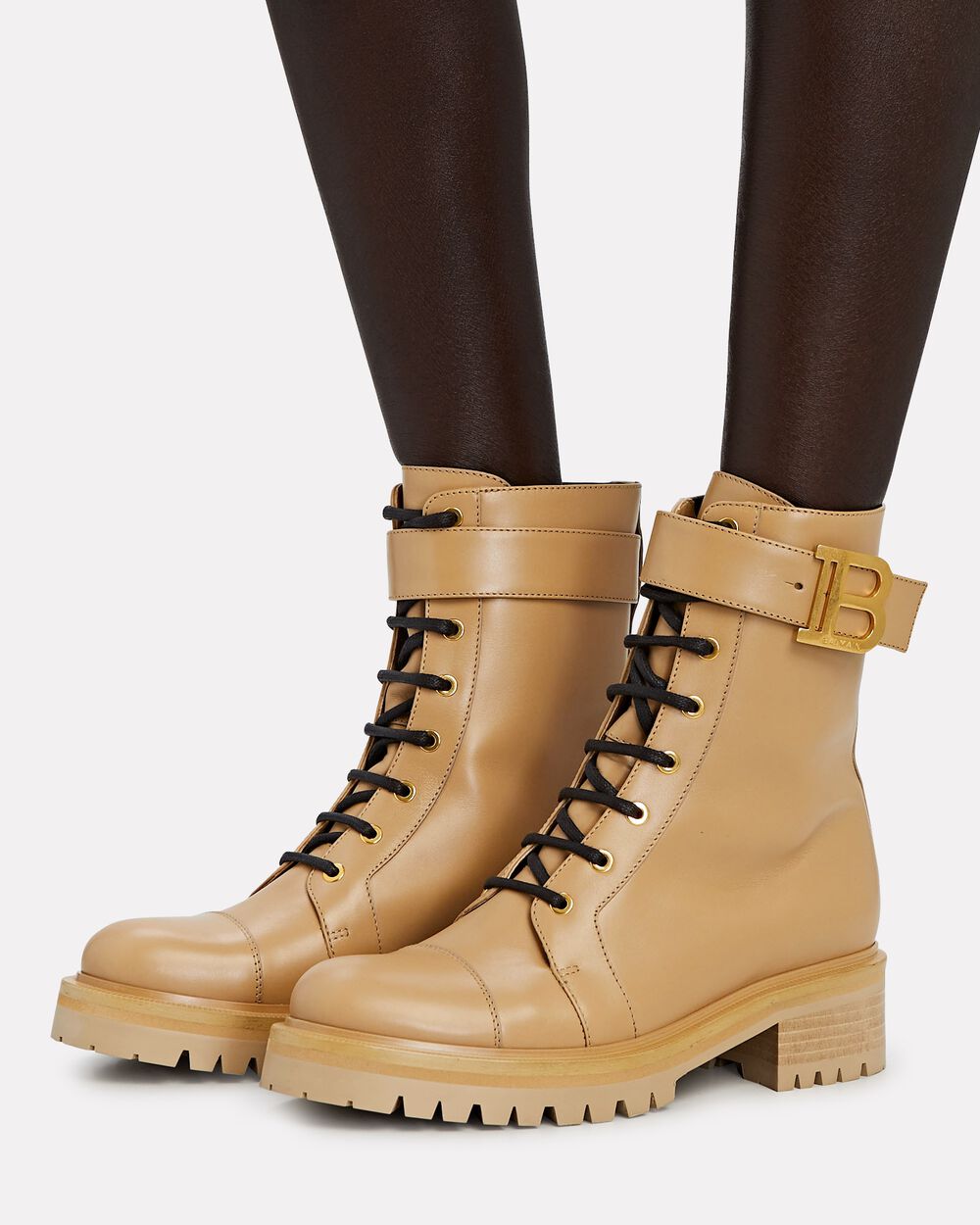 Dior Buckle Military Combat Boot