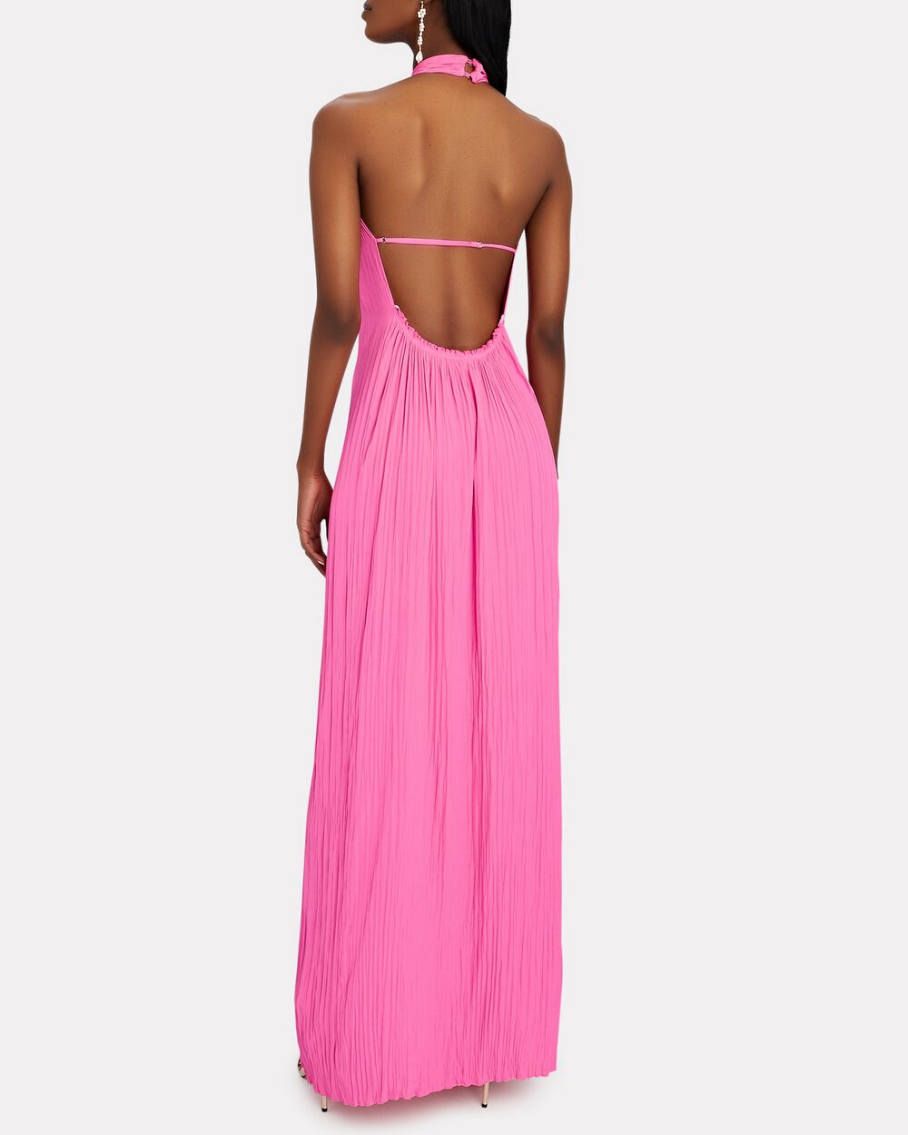 Mesh Ruffle Hem Maxi Dress - Cider - Composition: 95% polyester 5% spandex  - Occasion: Vacation - Stretch: High - Mater…
