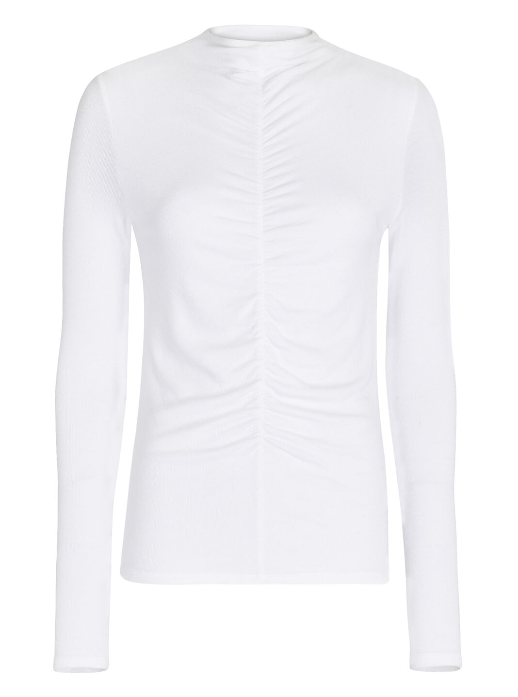 Theresa Ruched Mock Neck Top