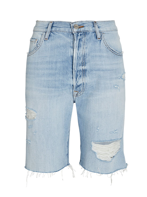 Le Slouch Distressed Bermuda Shorts