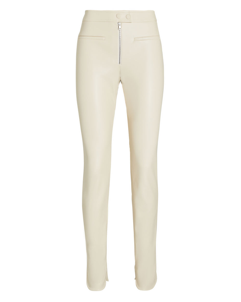 Alexis Vincenzo Vegan Leather Pants In White