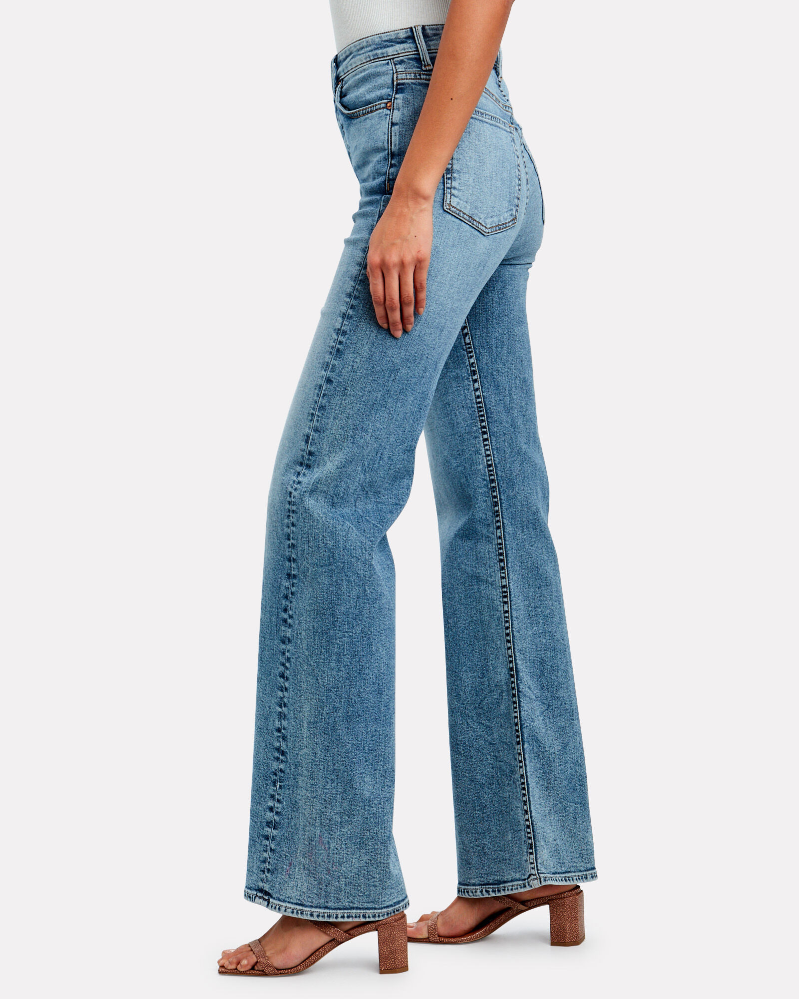GRLFRND | Carla Got To Be Real Flared Jeans | INTERMIX®