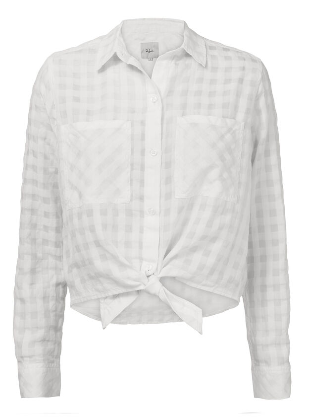 Kelsey Shadow White Check Shirt