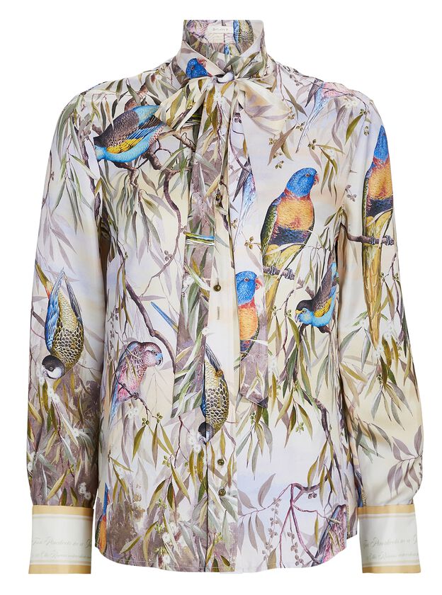 Candescent Printed Silk Shirt