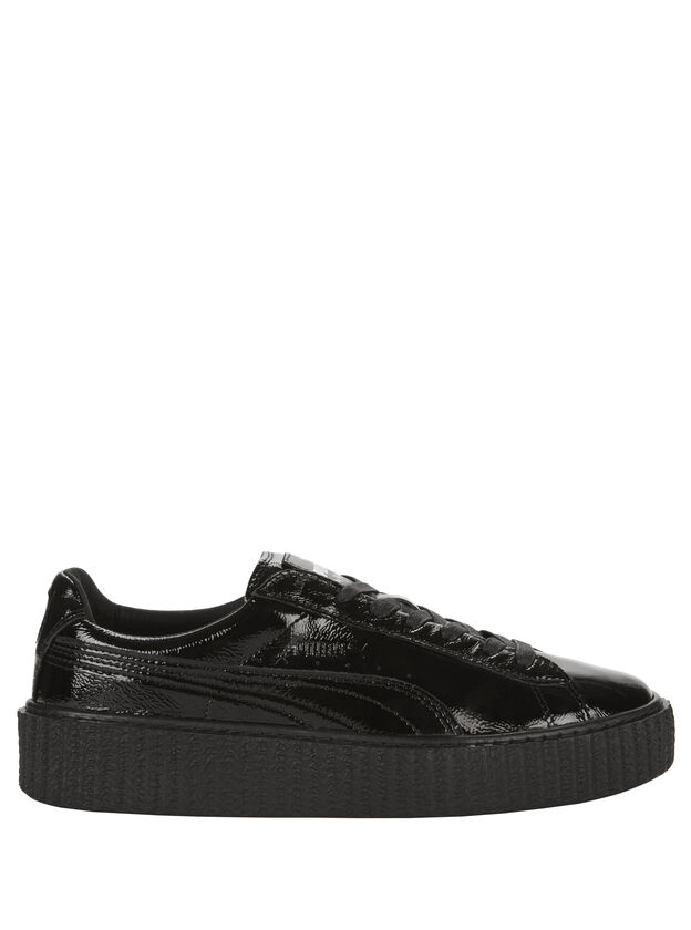 Creeper Black Leather Sneakers
