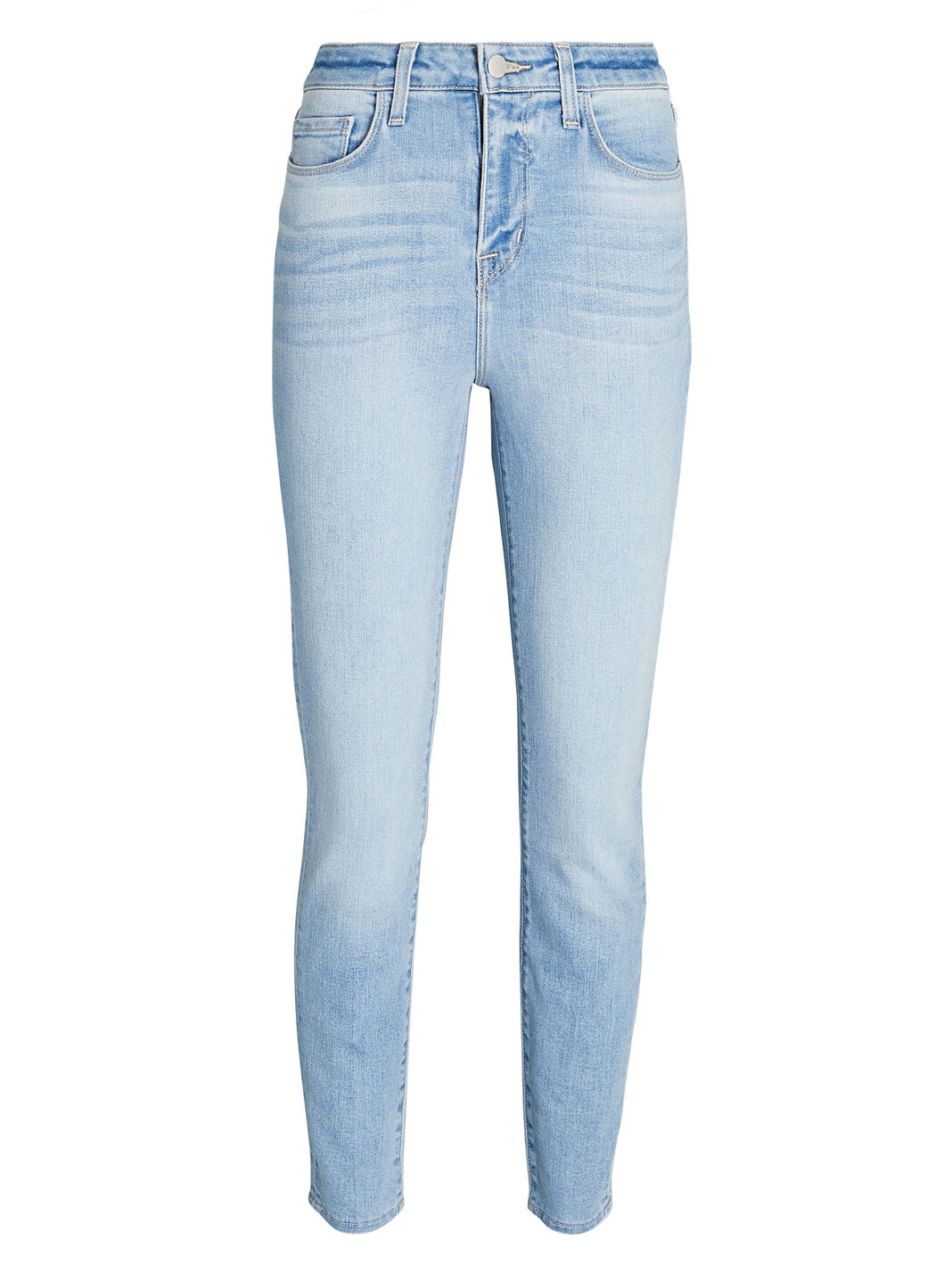 L'Agence Margot High-Rise Skinny Jeans in Light Blue | INTERMIX®
