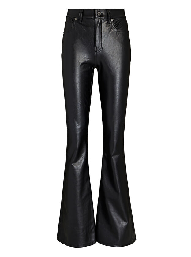 Beverly Faux Leather Flared Pants