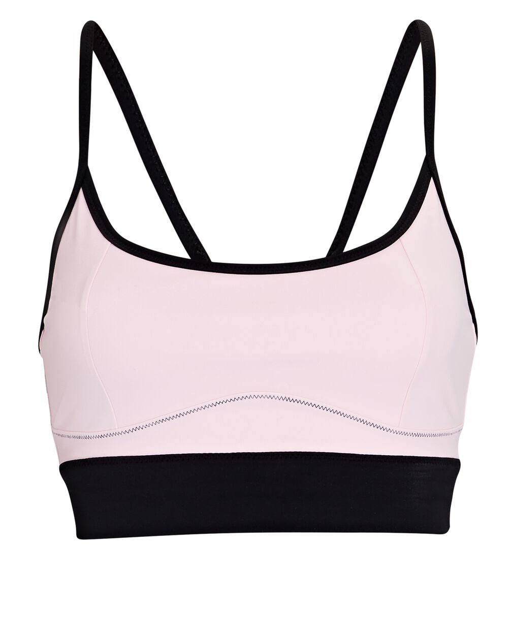Buy Women's Striped Sports Bra with Racerback and Cutout Detail