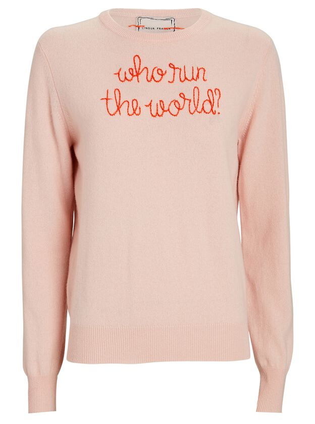 Who Run the World Cashmere Sweater