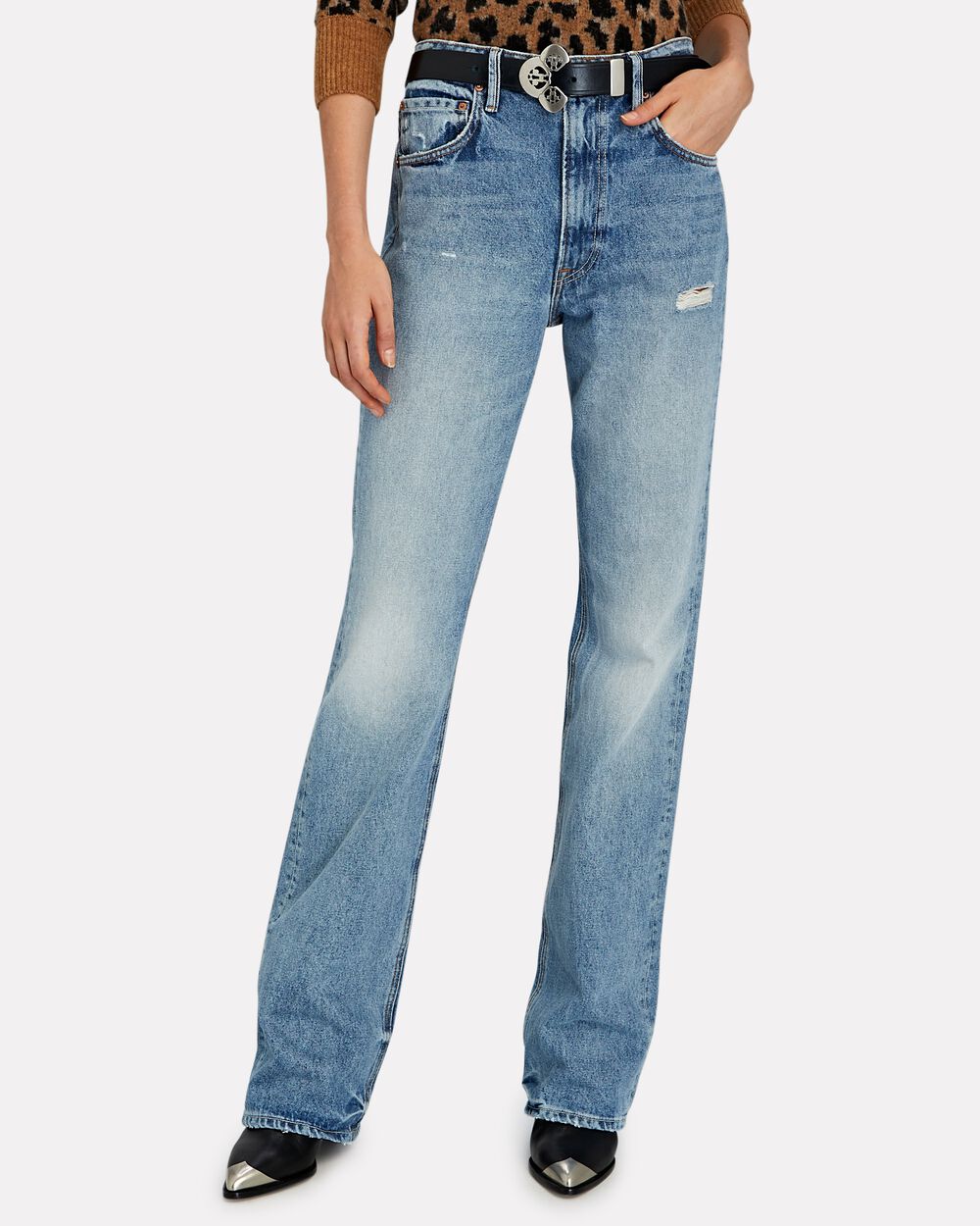GRLFRND Melanie High-Rise Bootcut Jeans | INTERMIX®
