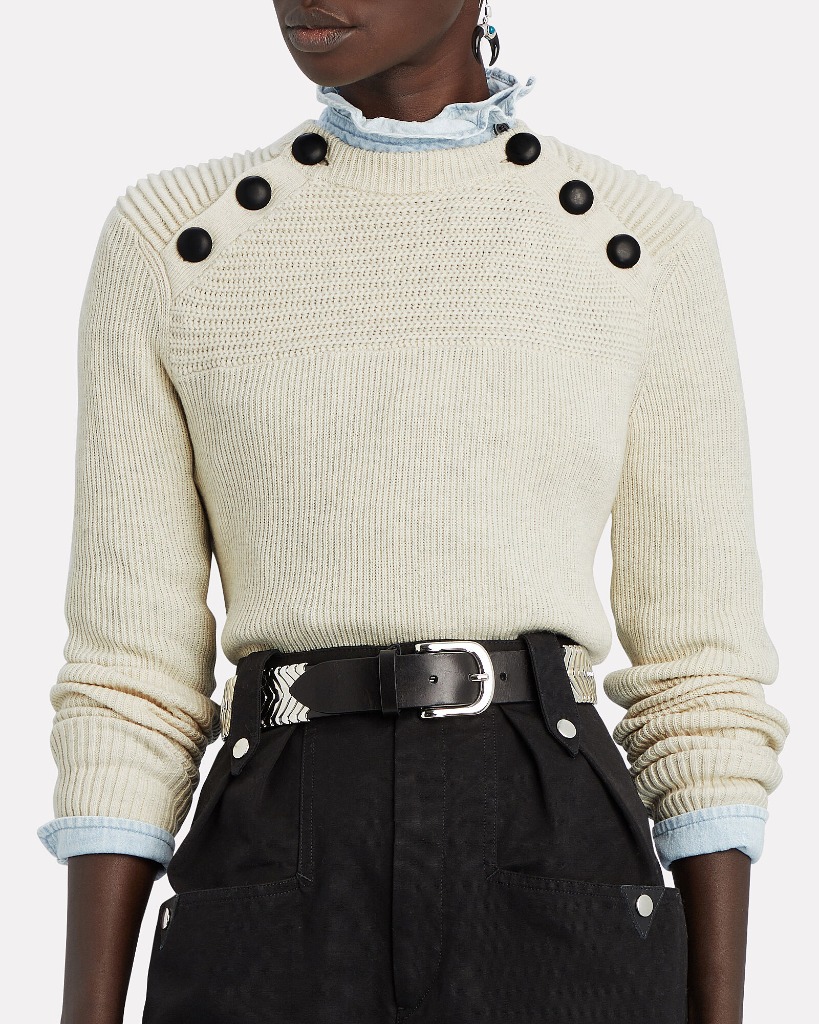 Isabel Marant Étoile Koyle Button-Embellished Sweater | INTERMIX®