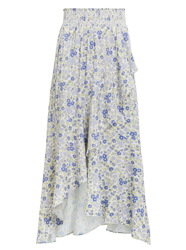 Carmen Floral High-Low Skirt