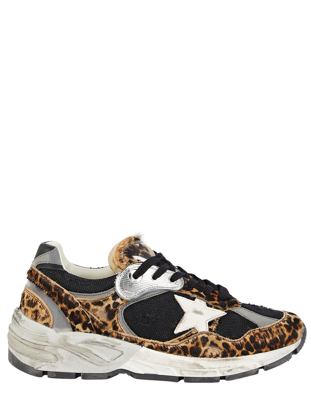 Dad Leopard-Print Runner Sneakers