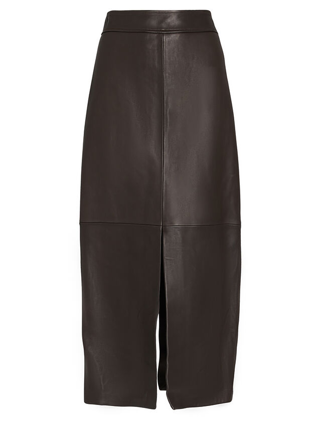 Moss Vegan Leather Skirt