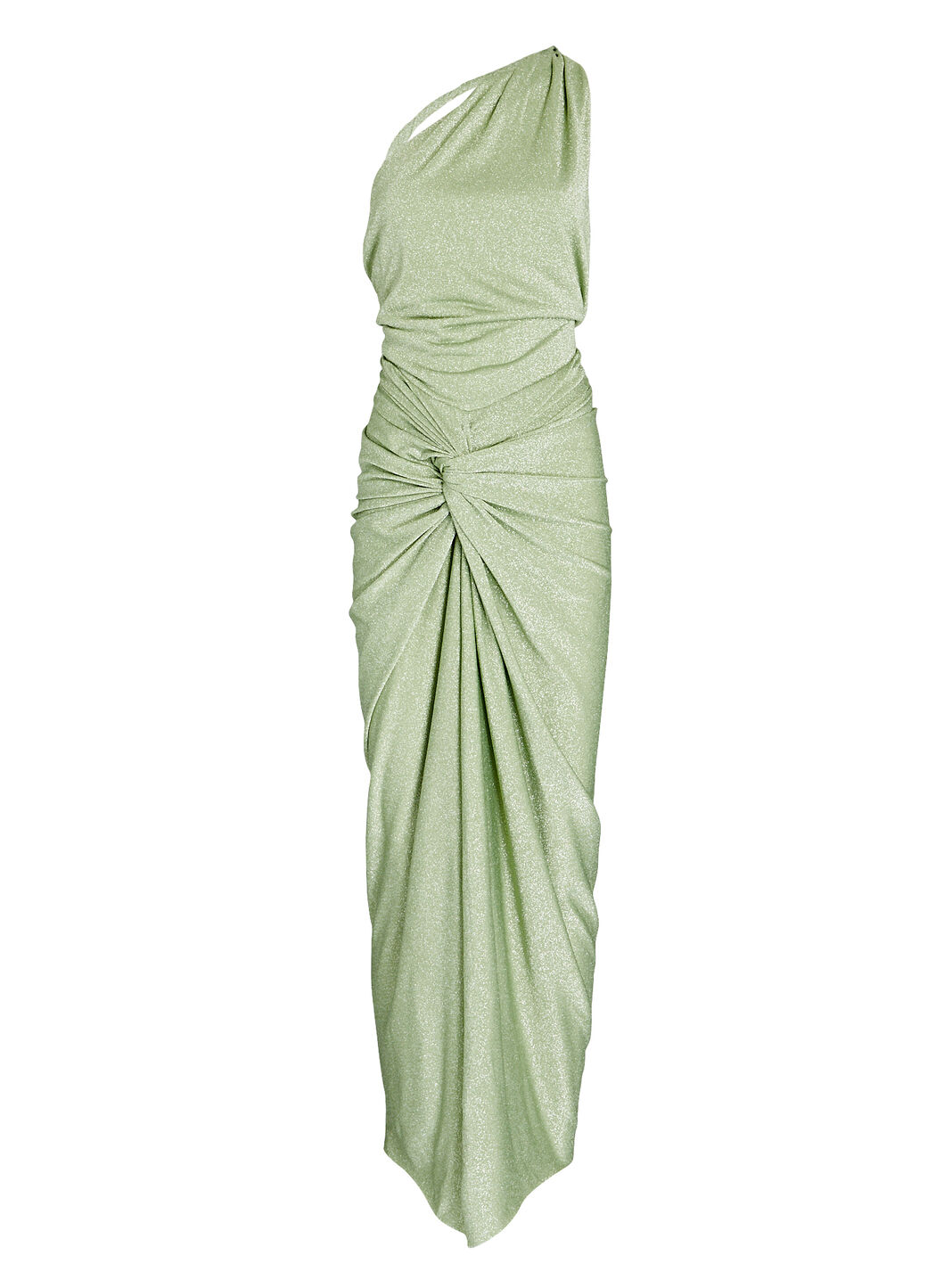 Miamar One-Shoulder Lurex Maxi Dress