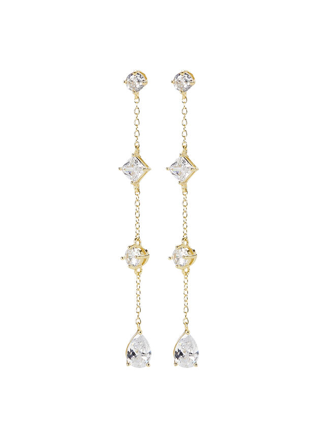 Glamour 14k Gold-Plated Drop Earrings