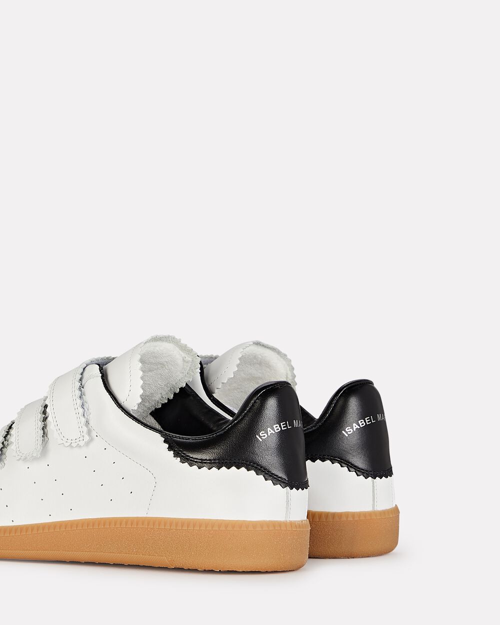 Isabel Marant Beth Velcro Leather Sneakers | INTERMIX®