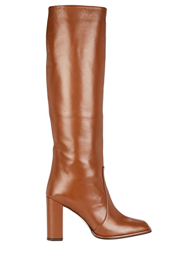 Leather Knee-High Boots