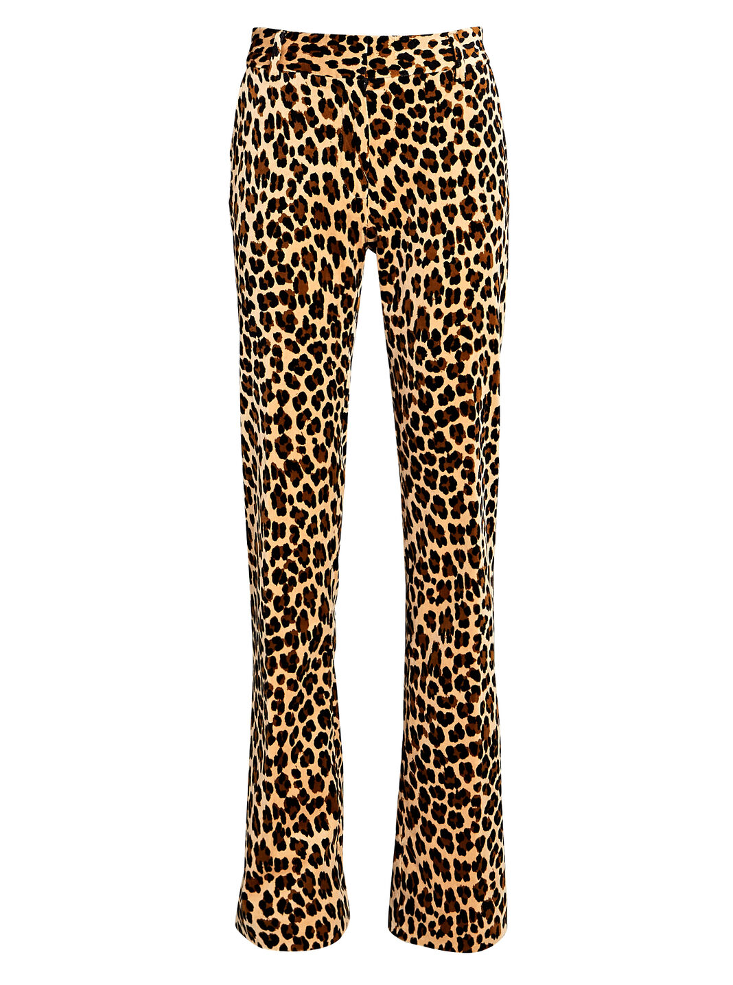 Mini Boot Cheetah-Print Velvet Pants