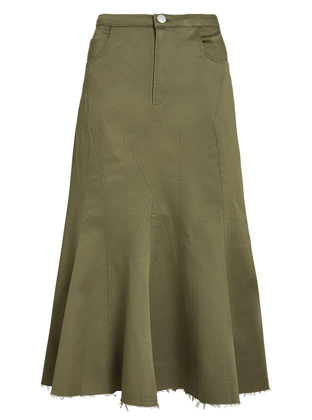 Gaudi Paneled Workwear Midi Skirt