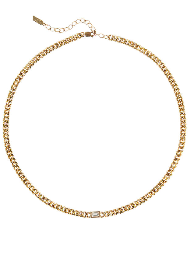 Sapphire Gold Chain Necklace