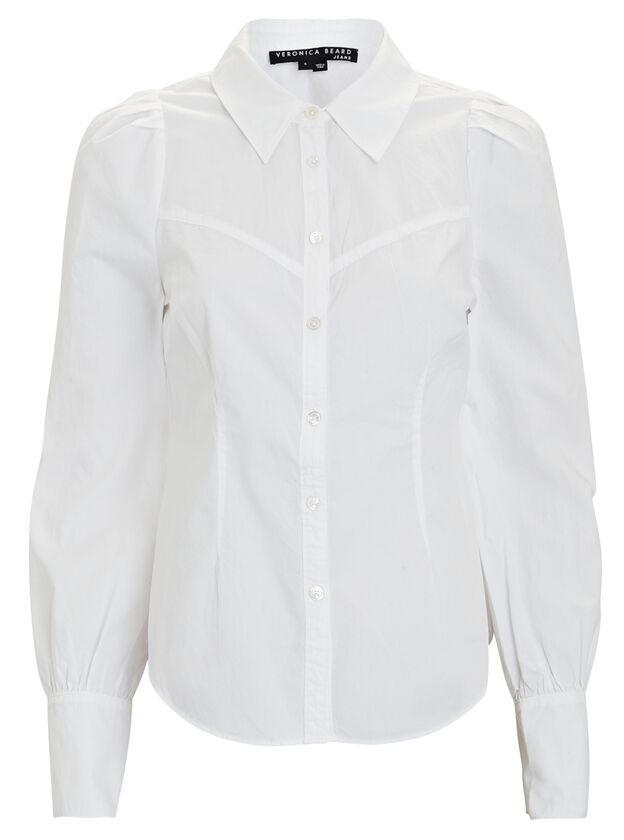 Verani Puff Sleeve Button-Down Shirt