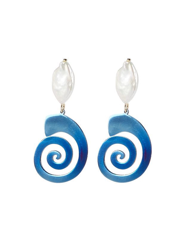 Garbi Pearl Swirl Drop Earrings