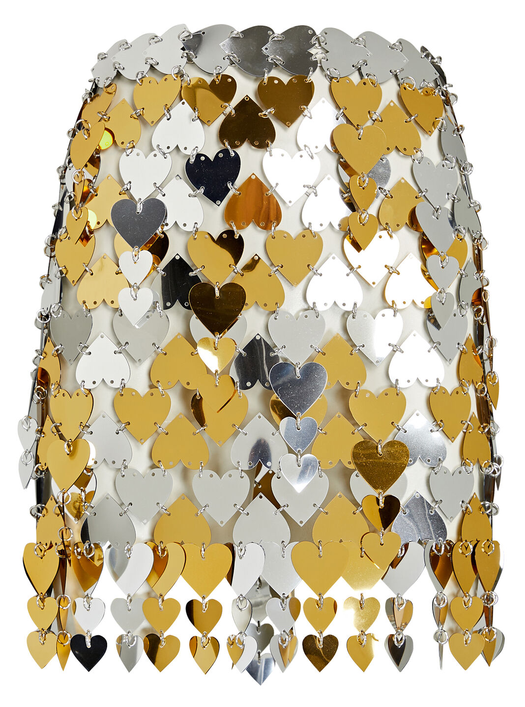 Heart Paillette-Embellished Mini Skirt
