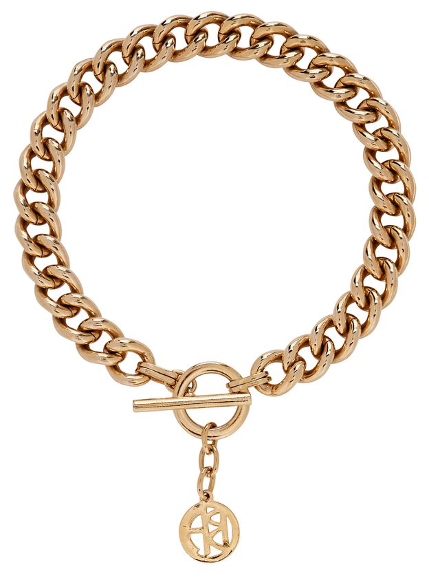 Small Chain-Link Logo Necklace