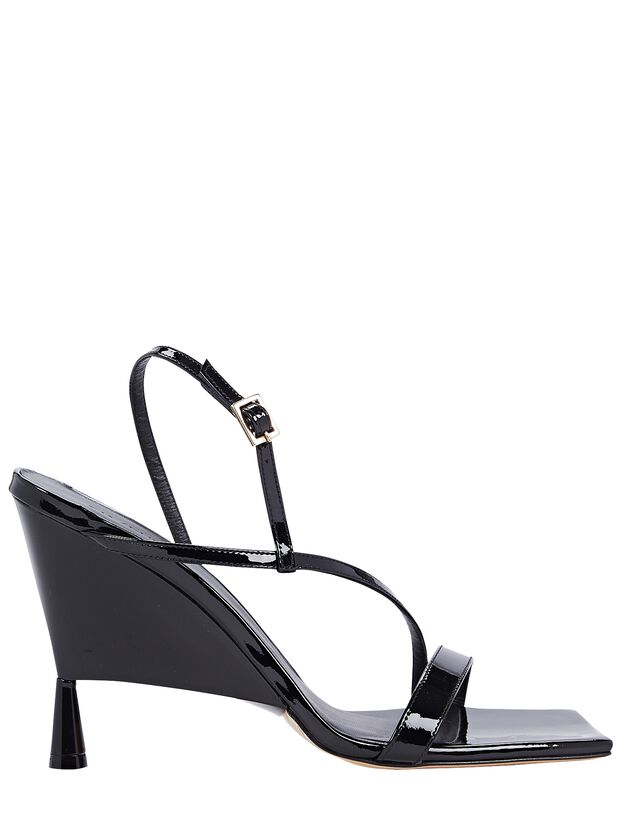 x RHW 2 Strappy Patent-Leather Sandals