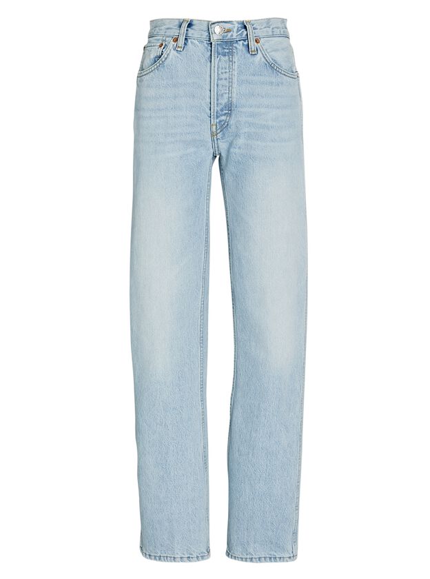 High-Rise Loose Straight Jeans