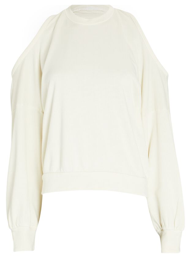 Halter Cotton-Blend Sweatshirt