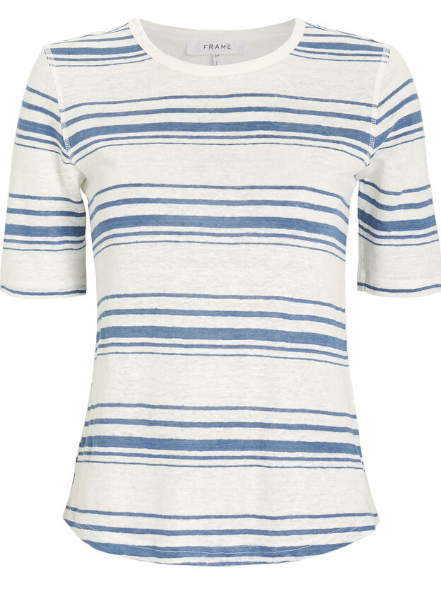 70's Striped Linen T-Shirt