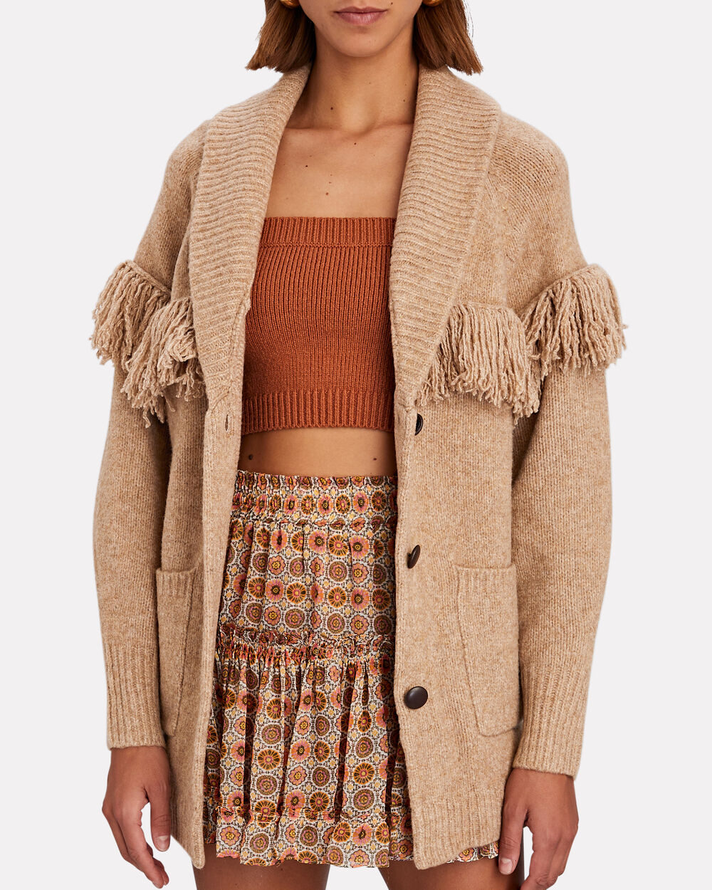 Bkolouuoe Womens Mid Length FurBall Fringe Shawl Sweater Fashion Knit  Jacket Juniors Jacket Warm Sweater Coat Cardigan for Women Cotton 