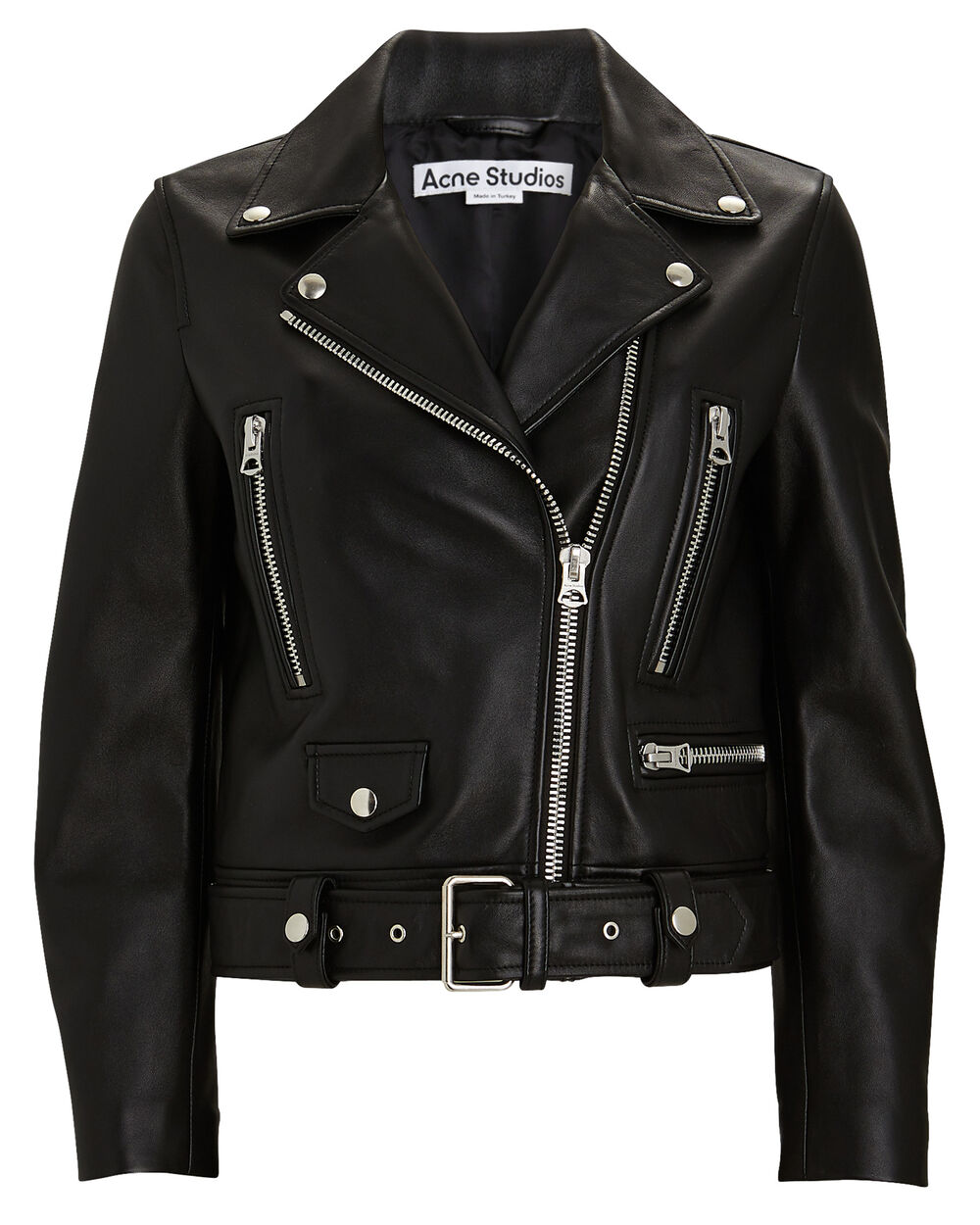 Acne Leather Moto Jacket INTERMIX®