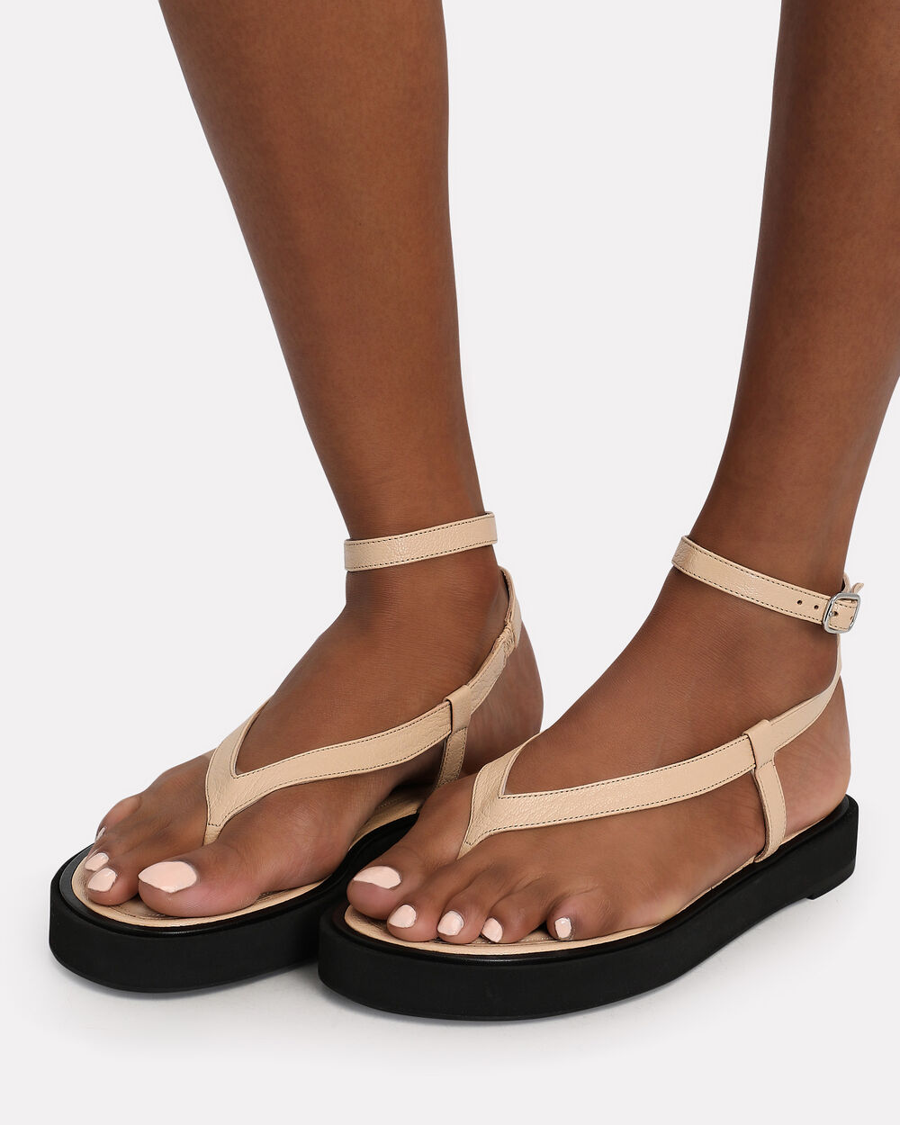 By Cece Strappy Leather Flatform Sandals INTERMIX®