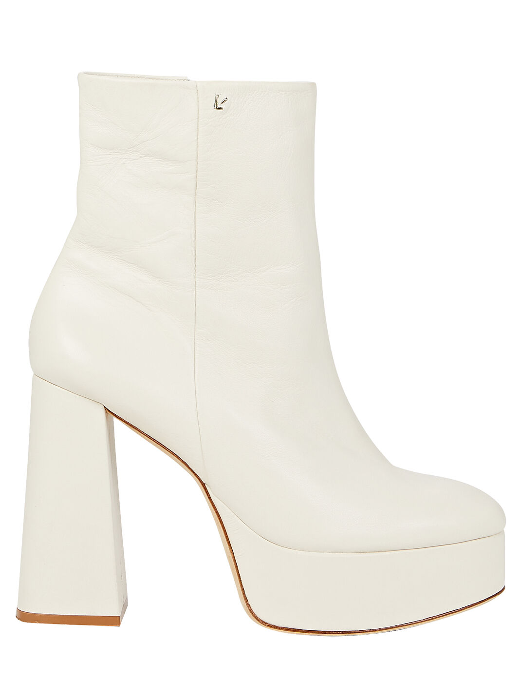 Dolly Leather Platform Ankle Boots