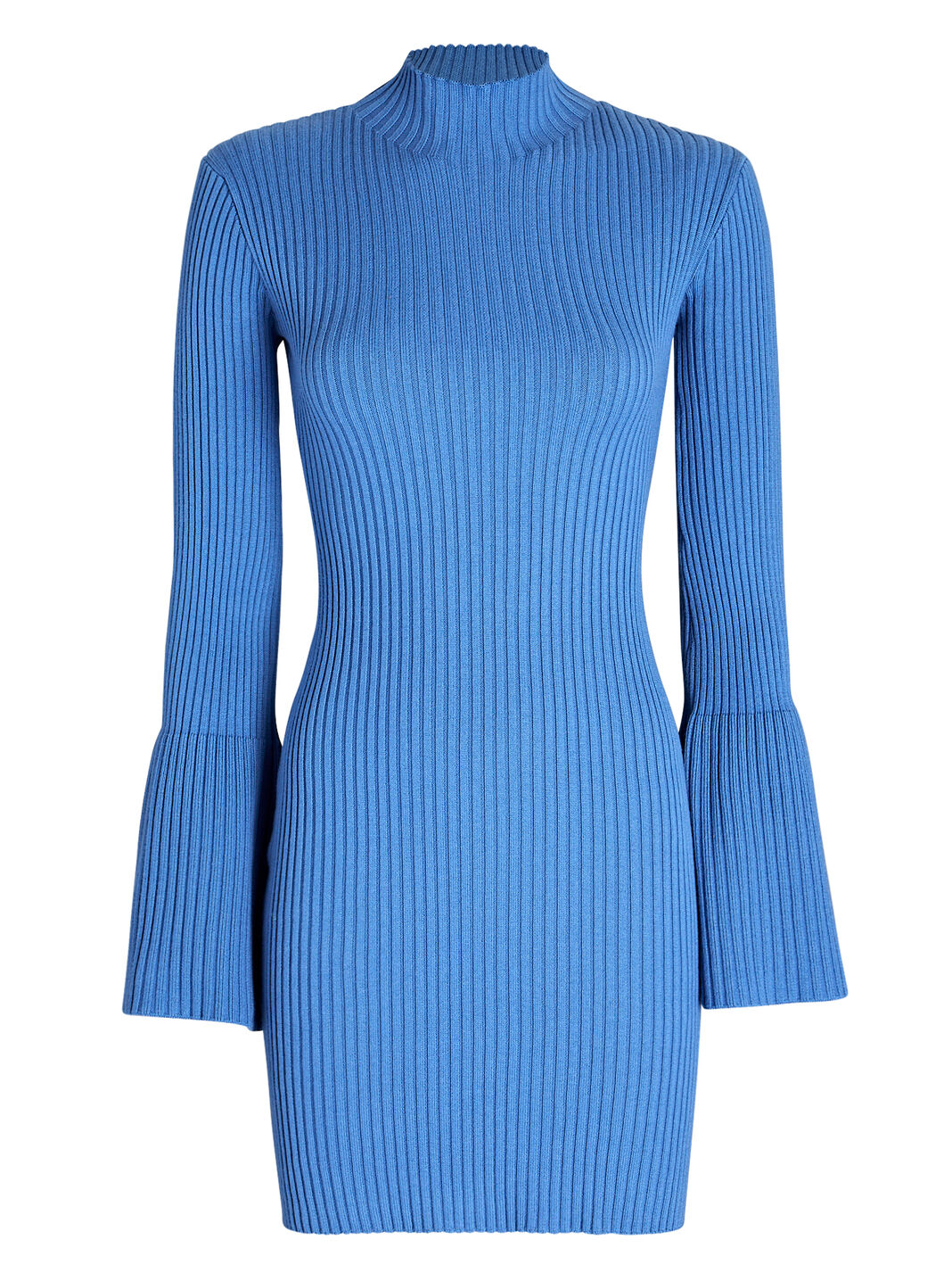 Evangeline Bell-Sleeve Knit Mini Dress