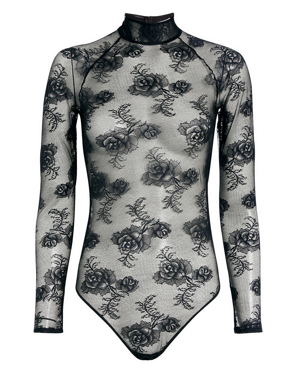 Bouquet Lace Silk Bodysuit - The Drawer