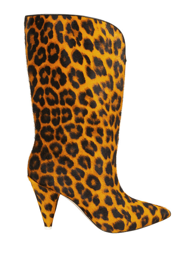 Leopard Calf Hair Boots