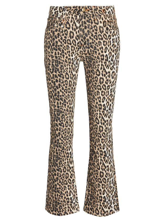 Kick Fit Leopard High-Rise Jeans